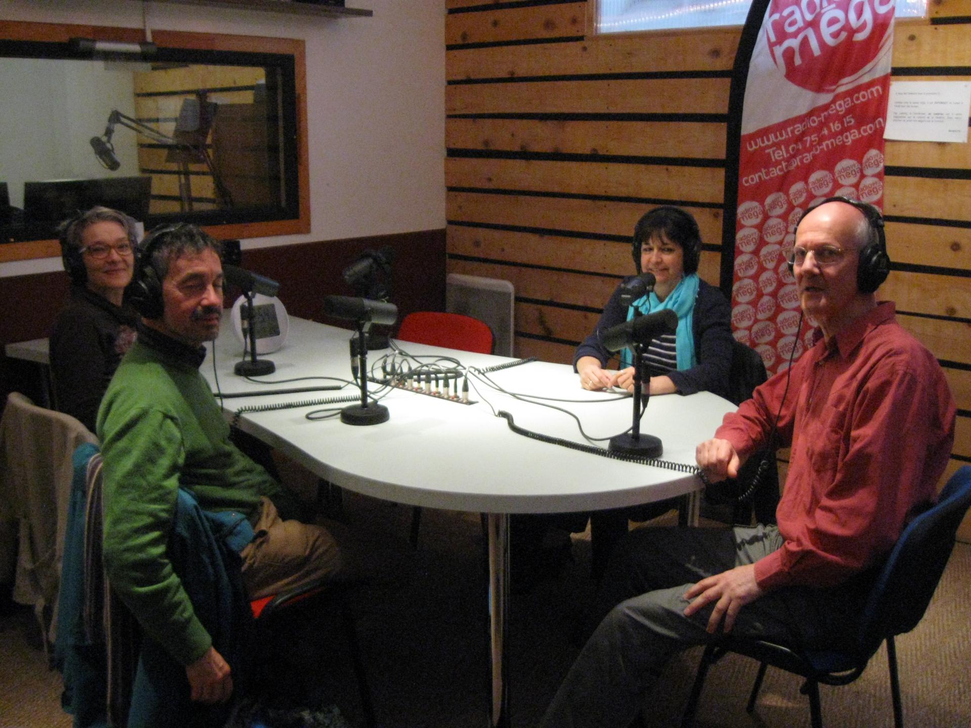 Enrigistrement à Radio Méga