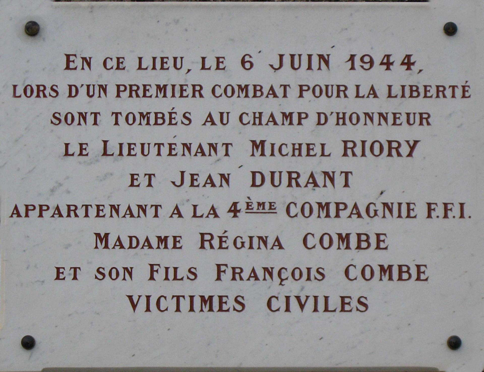 Le 6 juin 1944 à Étoile-sur-Rhône