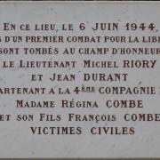 P2014 03 20 mc1 etoile plaque maison combe 6 juin 1944